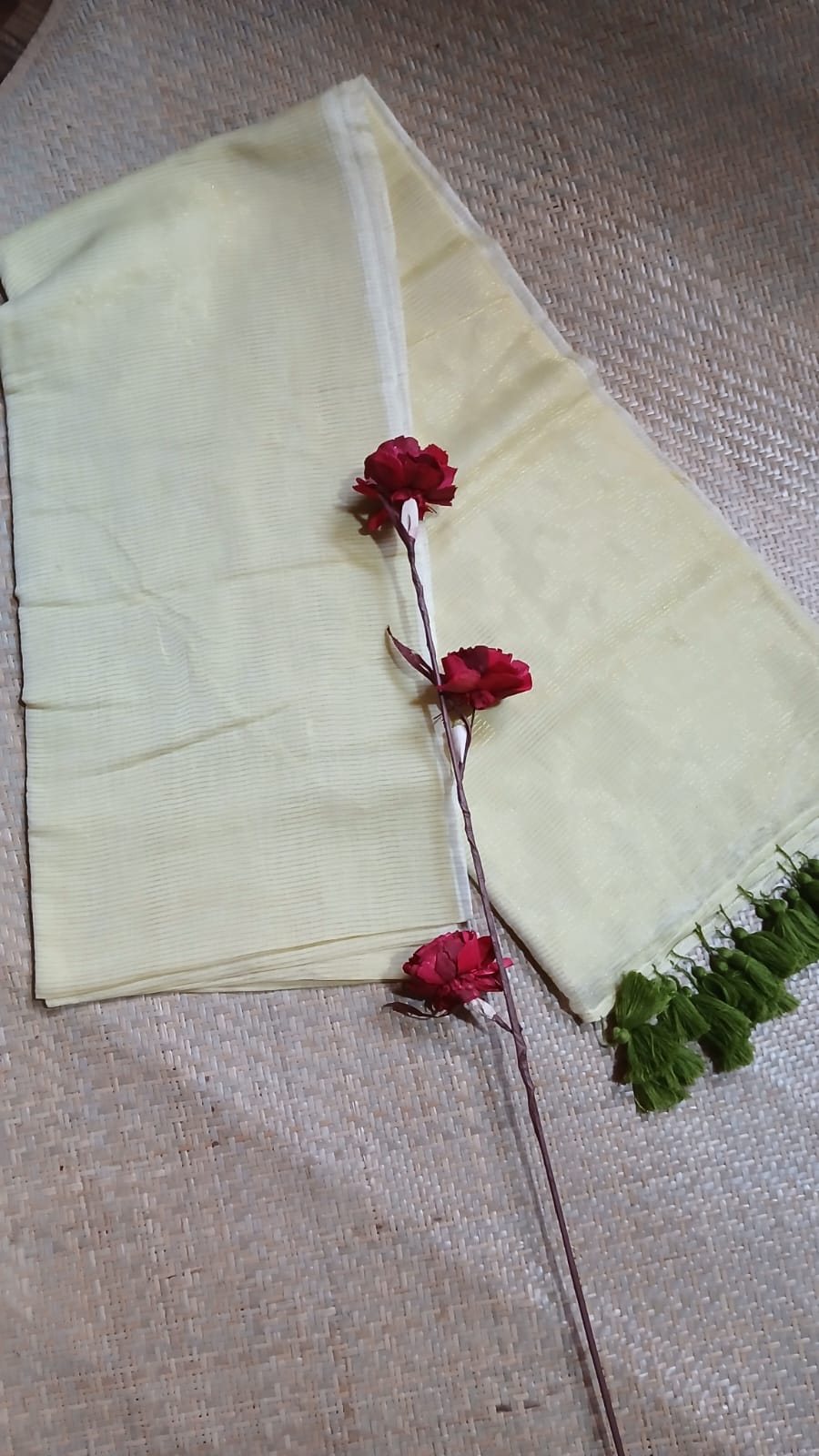 LIGHT GREEN ZARI WEAVING SAREE