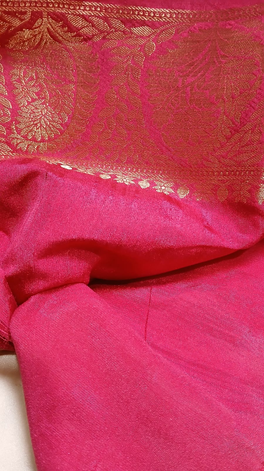 WHITE SEMI MATKA TASSAR SILK