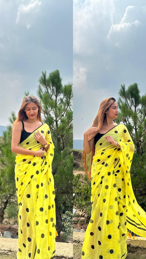SMALL BOBBY PRINT YELLOW