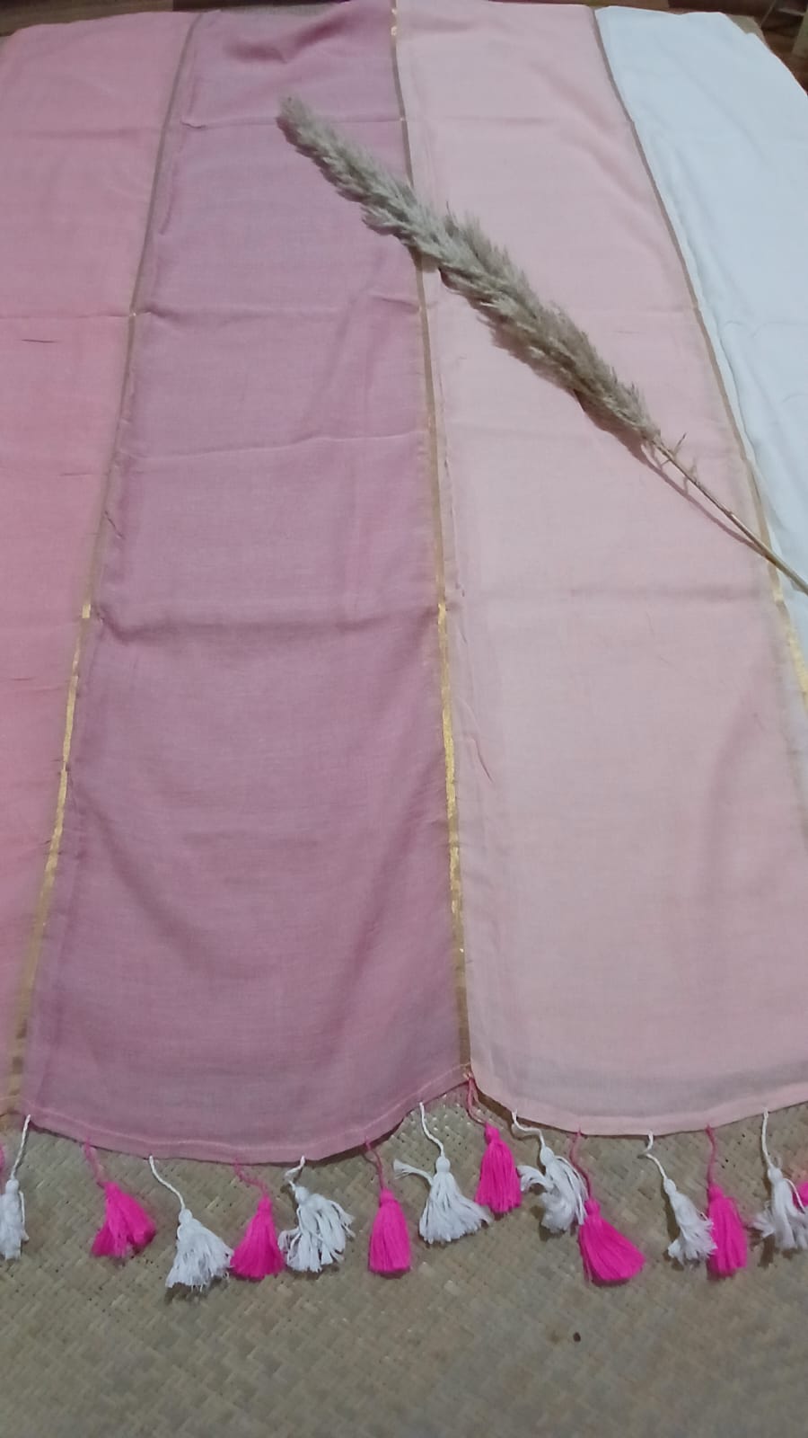 FOUR COLOUR STRIPE SAREE