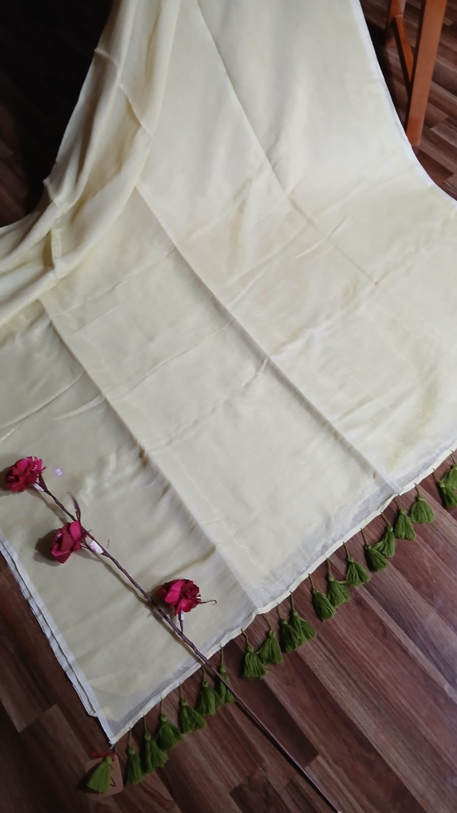 LIGHT GREEN ZARI WEAVING SAREE