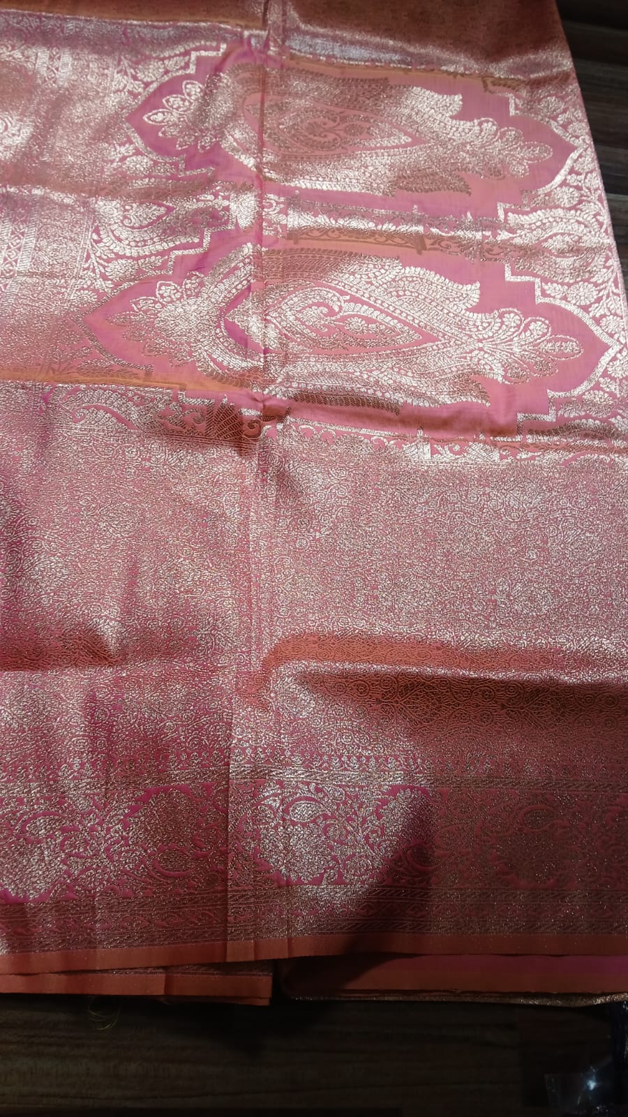 PEACH KALYANI SILK SAREE
