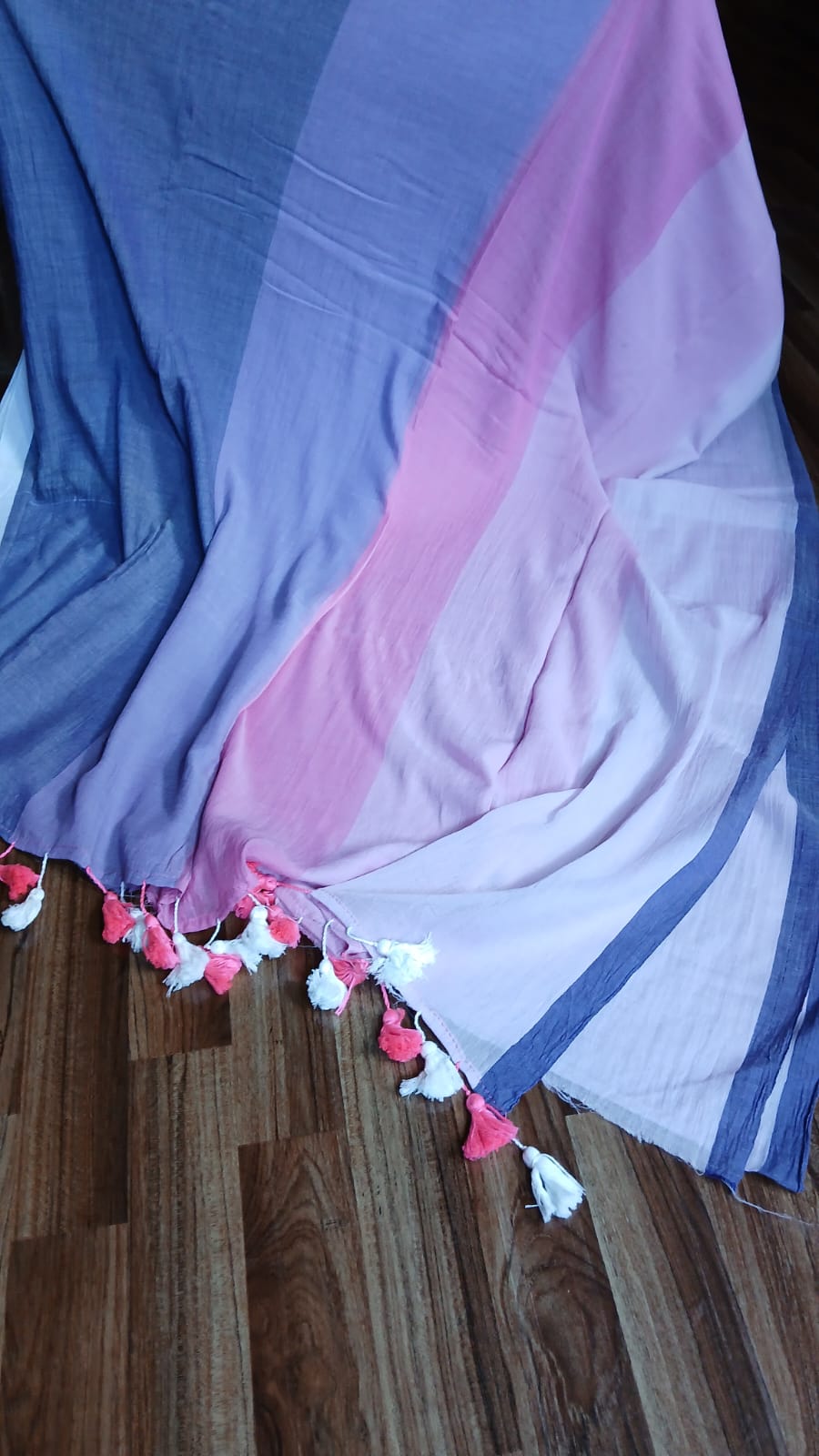 FIVE COLOUR STRIPE SAREE