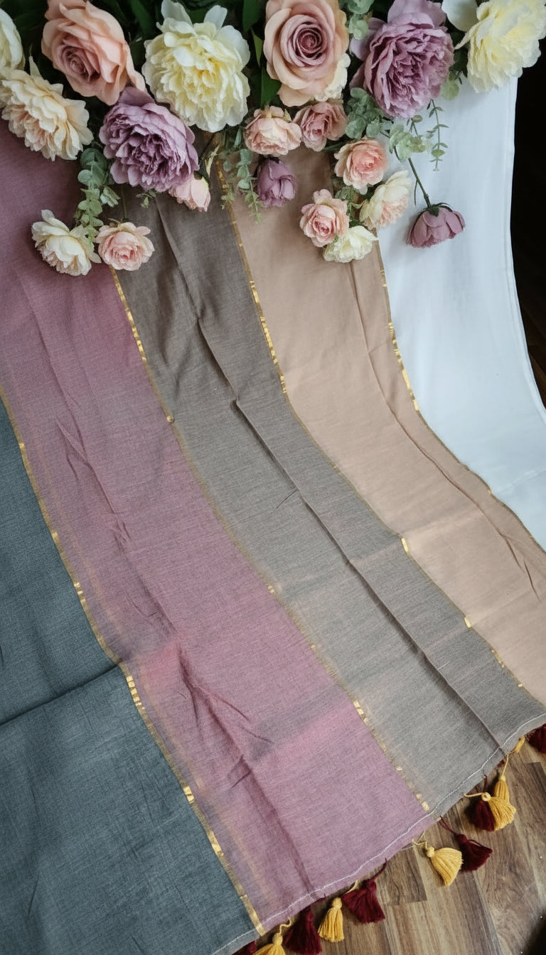 FIVE COLOUR STRIPED SAREE