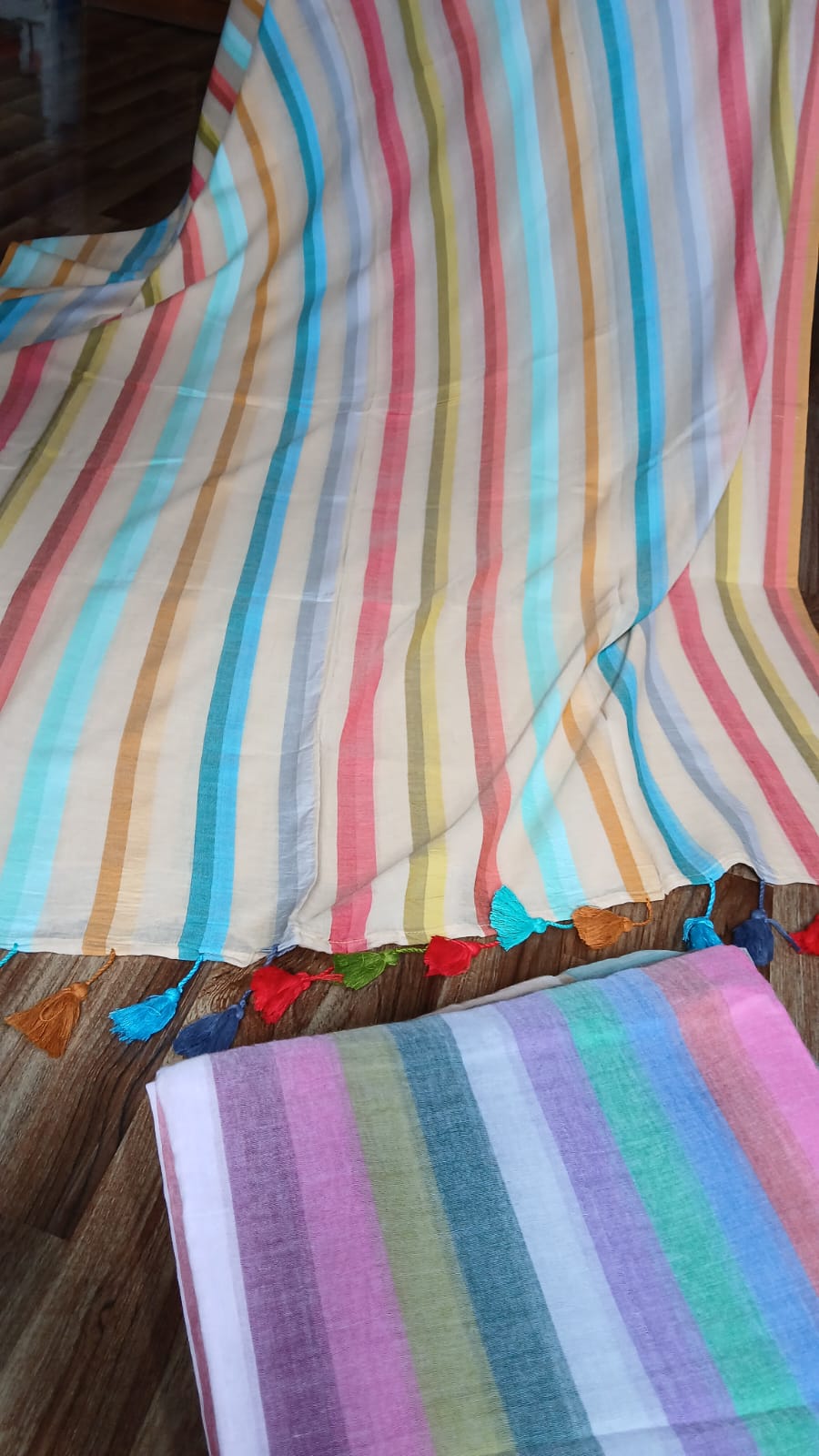 MULTICOLOUR STRIPE SAREE