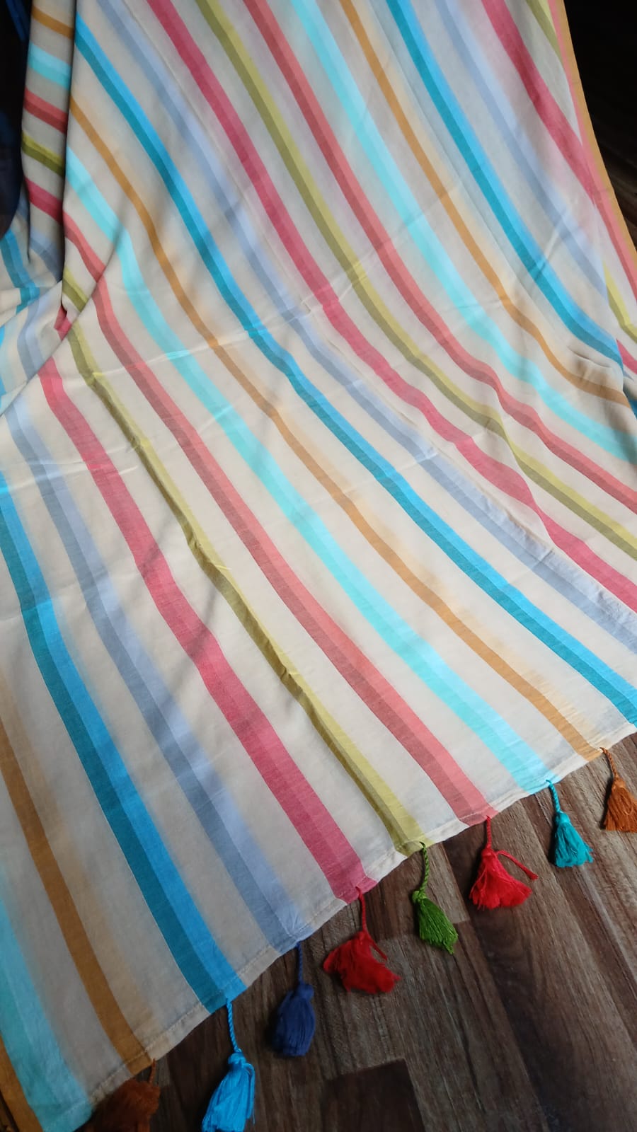 MULTICOLOUR STRIPE SAREE