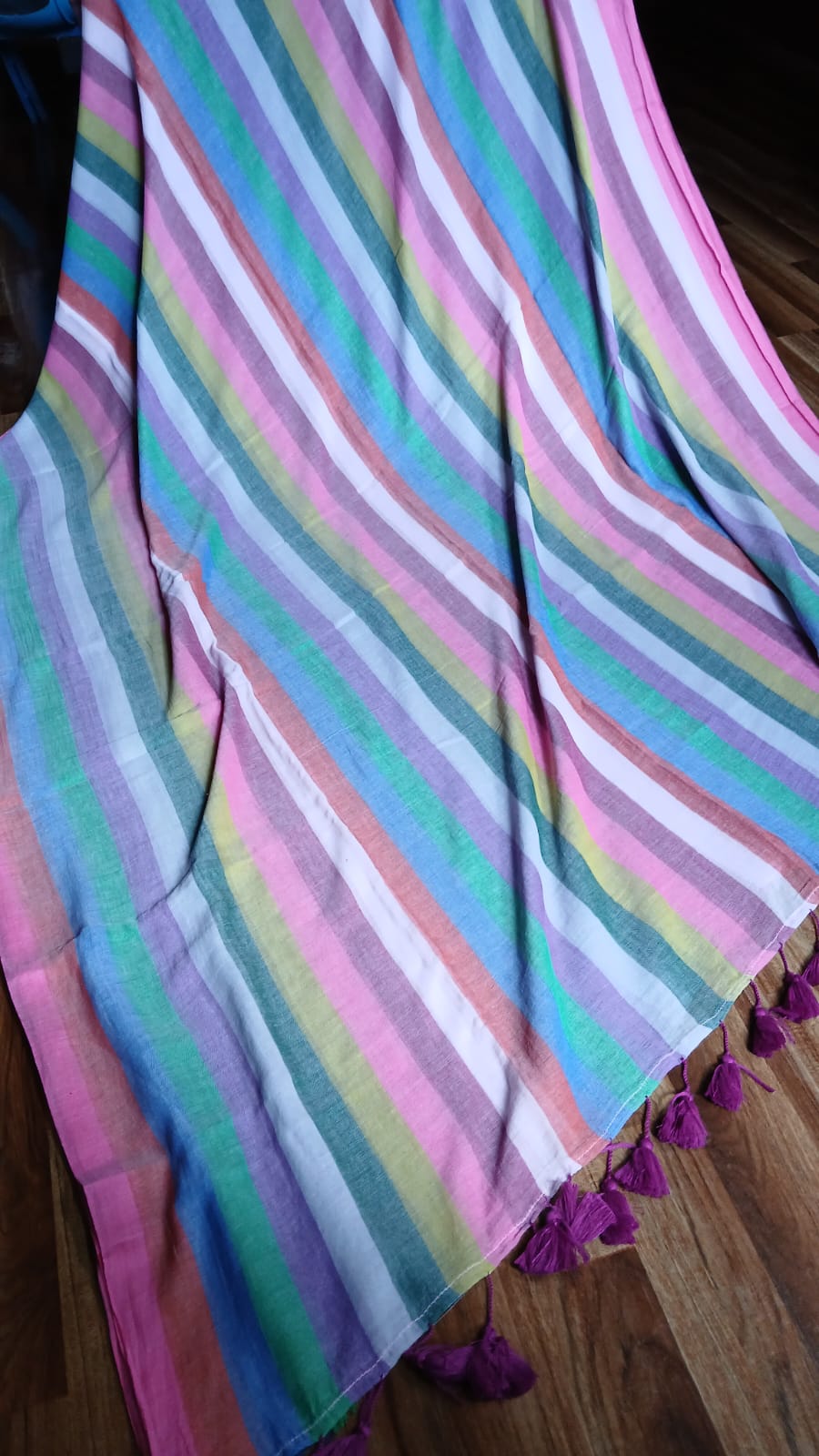 MULTICOLOUR STRIPE SAREE