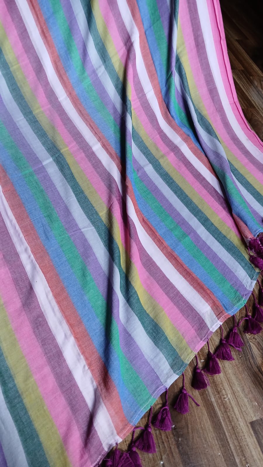 MULTICOLOUR STRIPE SAREE
