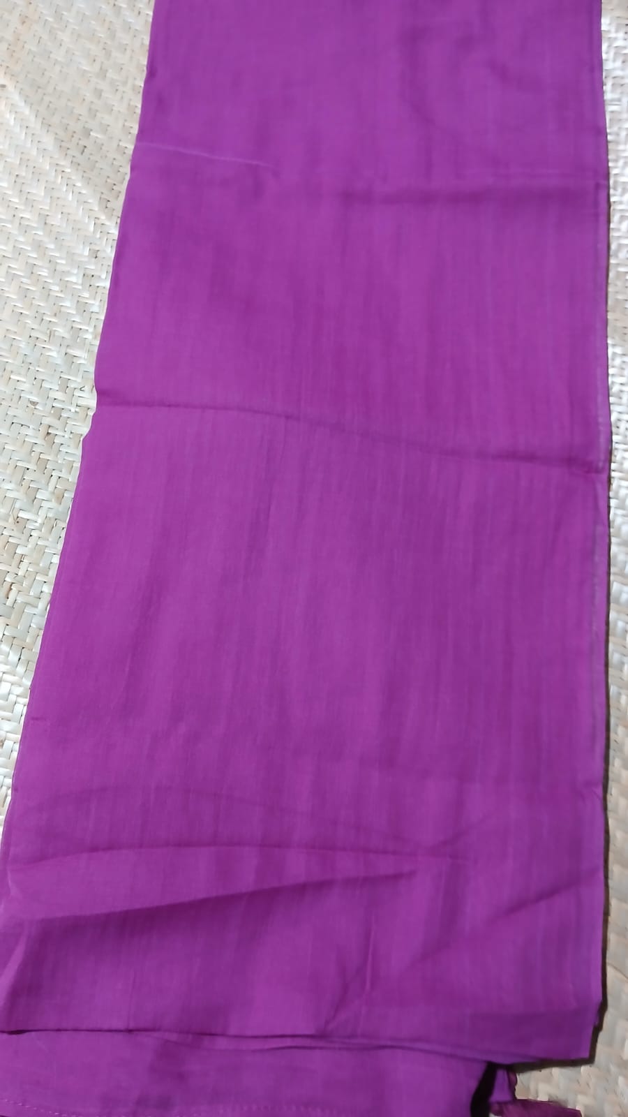 SINGLE COLOUR PURPLE SAREE